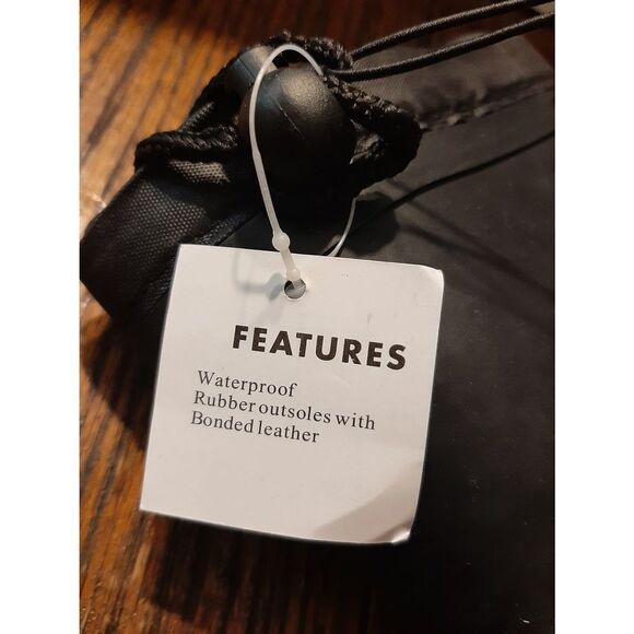 New Kids Size 1 Black Blue Aleader Waterproof Rubber Rain Boots - Picture 8 of 9